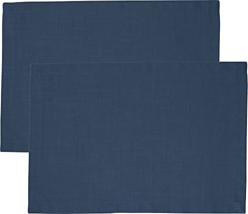 Sander Tischset"Loft" 2er-Pack fleckabweisend jeansblau Größe 35x50 cm von Sander