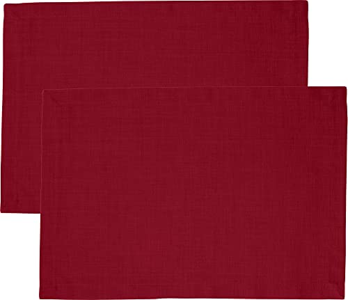 Sander Tischset Loft 2er-Pack fleckabweisend weinrot Größe 35x50 cm von Sander