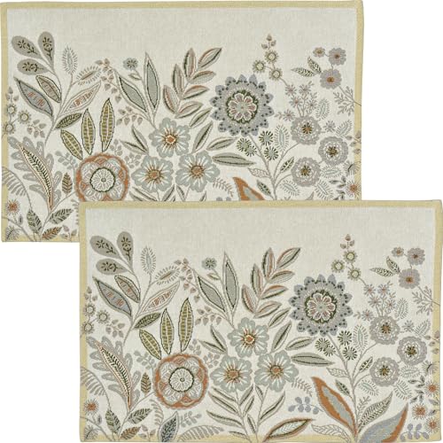 Sander Tischset Loni 2er-Pack Gobelin grau-Terra Größe 32x48 cm Sander Tischset Loni 2er-Pack Gobelin grau-Terra Größe 32x48 cm von Sander