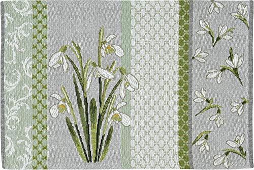 Sander Tischset"Snowdrops" 2er-Pack Gobelin grün-grau Größe 32x48 cm von Sander