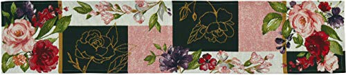 Sander Tischwäsche Gobelin florales Motiv in Boom Patch Blumen Blüten (Tischband Patch 20x96cm) von Sander