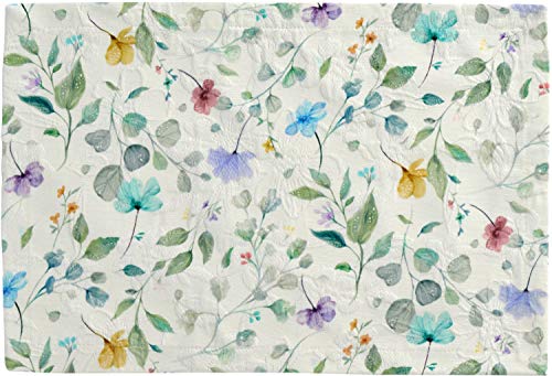 Sander Viola Tischwäsche Blumen Blüten Digitaldruck hochwertig auf Matelasse (Tischläufer 50x140cm) von Sander