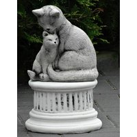 Katzen-statue, Katzen-Mutter Und Baby, Katzen-stein-statue, Katzen-Denkmal, Beton-Haustier-Figur, Outdoor-statue, Für Geschenk von SanderStatue