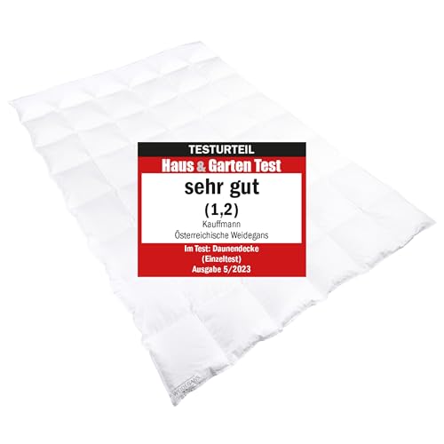 Sanders-Kauffmann Daunenbettdecke, 100% österreichische Weidegans, ausgezeichnete Qualität für erholsamen Schlaf, 135x200cm, extra warm Sanders-Kauffmann Daunenbettdecke, 100% österreichische Weidegans, ausgezeichnete Qualität für erholsamen Schlaf, 135x200cm, extra warm von Sanders-Kauffmann