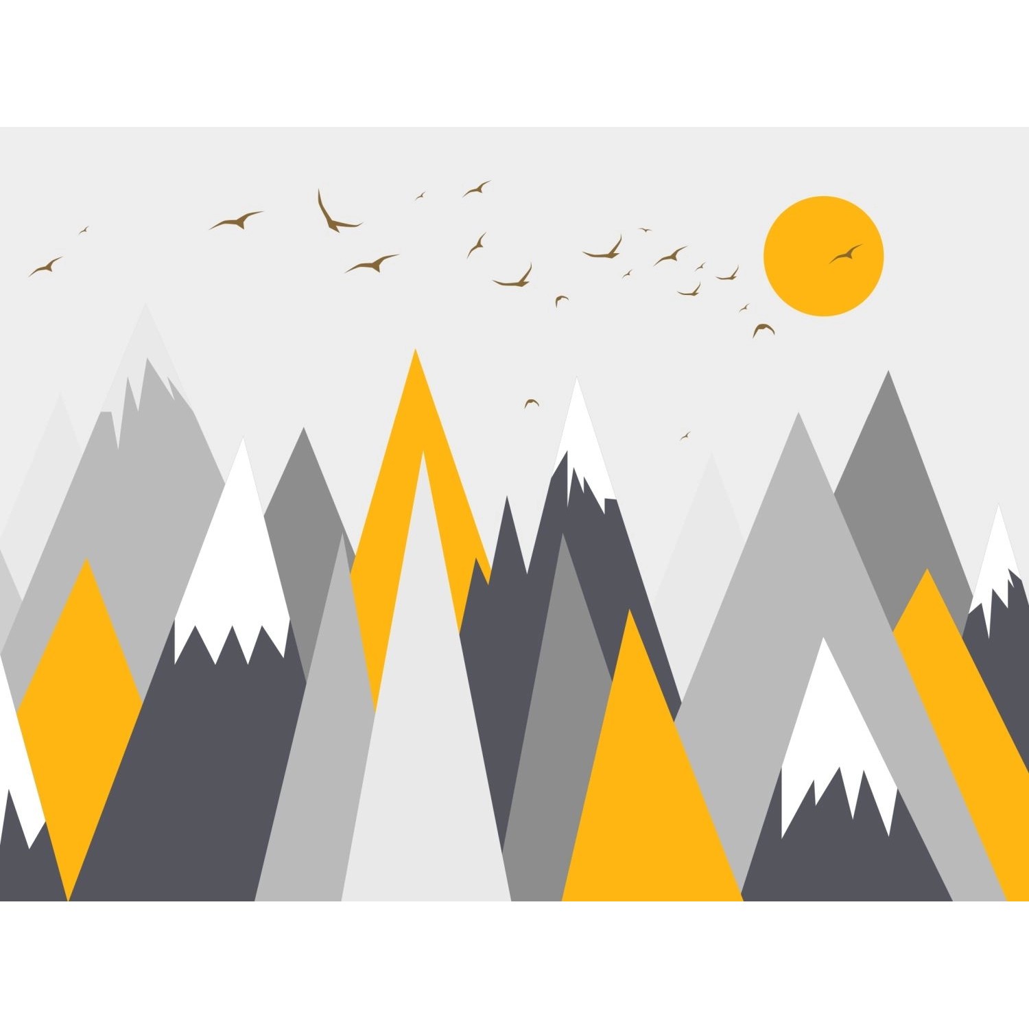 Sanders & Sanders Fototapete Berglandschaft Grau und Gelb 3,6 x 2,7 m 600985 Sanders & Sanders Fototapete Berglandschaft Grau und Gelb 3,6 x 2,7 m 600985 von Sanders & Sanders