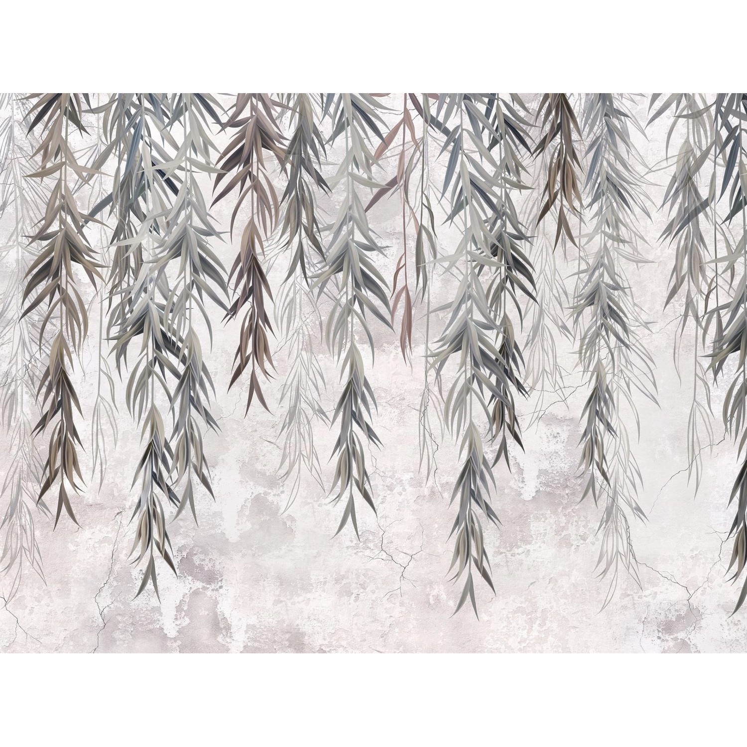 Sanders & Sanders Fototapete Blätter Grau und Beige 3,6 x 2,7 m 600978 von Sanders & Sanders