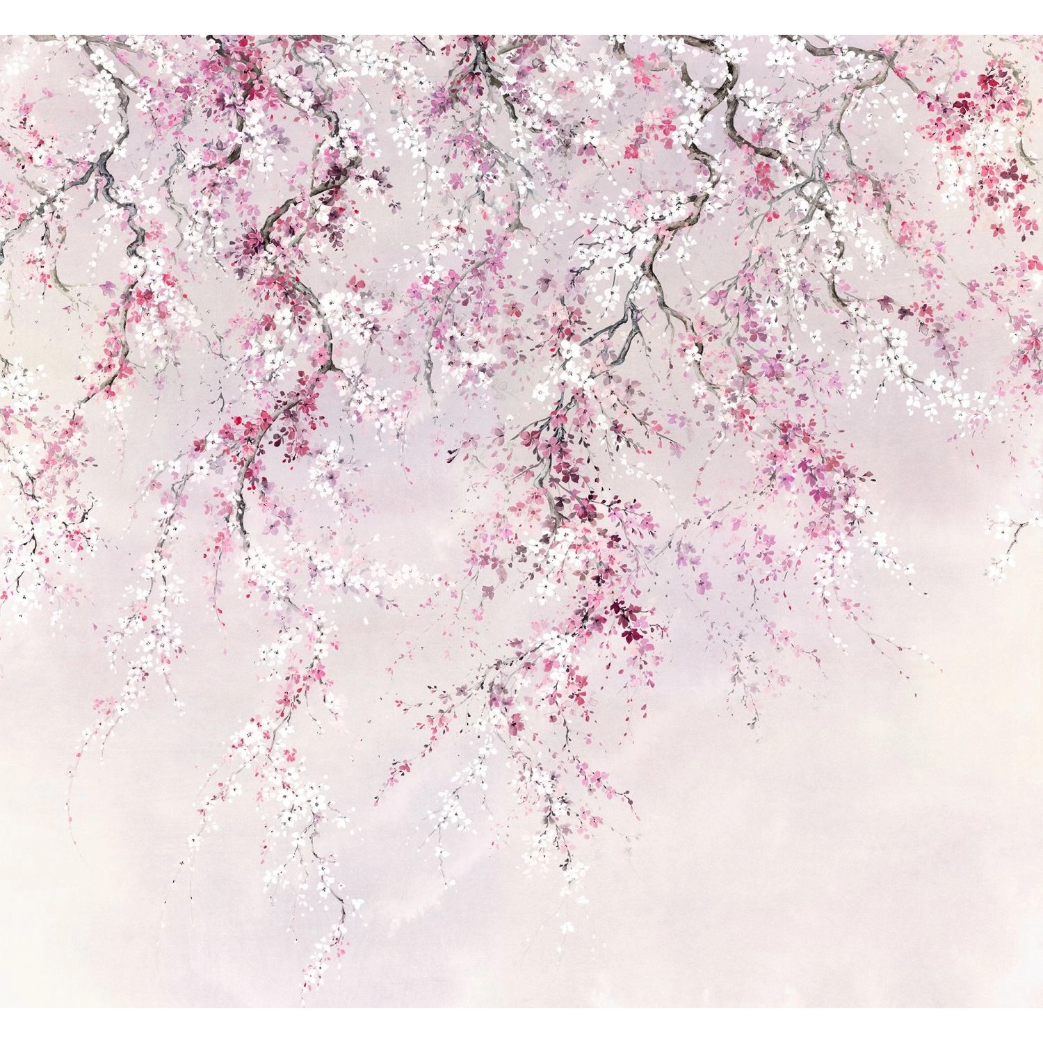 Sanders & Sanders Fototapete Kirschblüten Rosa 300 x 280 cm 612002 von Sanders & Sanders