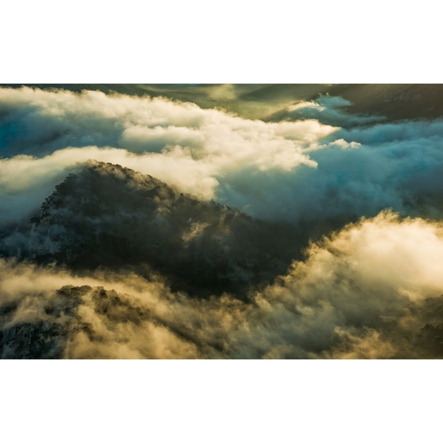 Sanders & Sanders Fototapete Landschaft Grüngrau und Weiß 450 x 280 cm 612649 von Sanders & Sanders