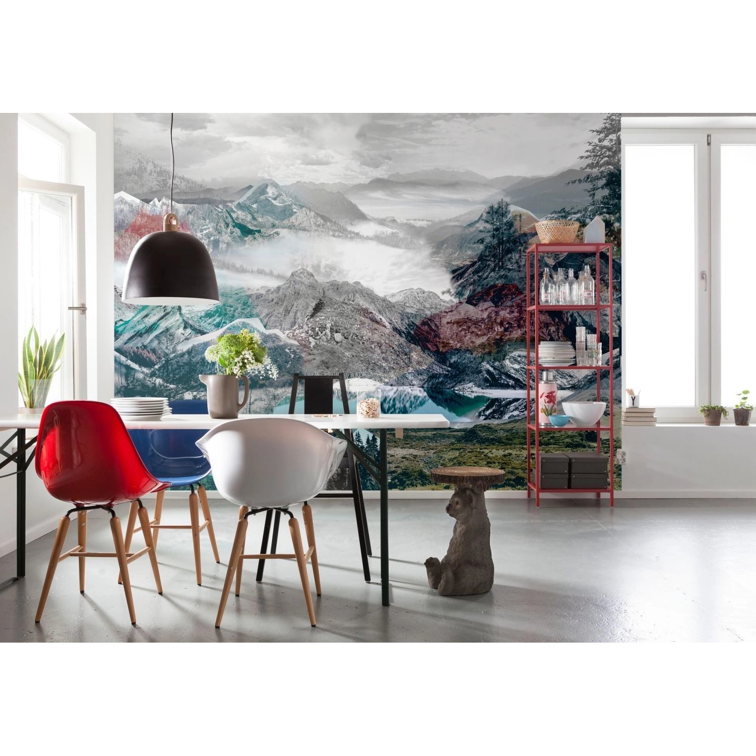 Sanders & Sanders Fototapete Landschaft Multicolor 368 x 248 cm 612322 von Sanders & Sanders