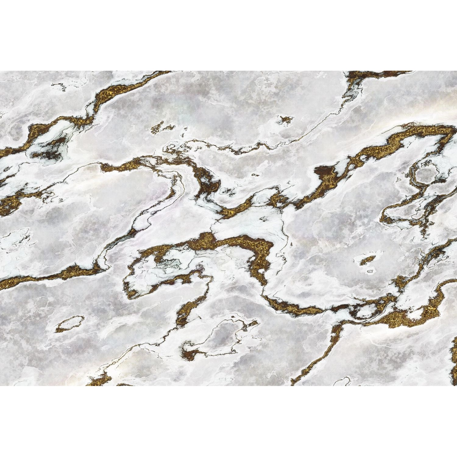 Sanders & Sanders Fototapete Marmor Grau und Gold 368 x 254 cm 612267 von Sanders & Sanders