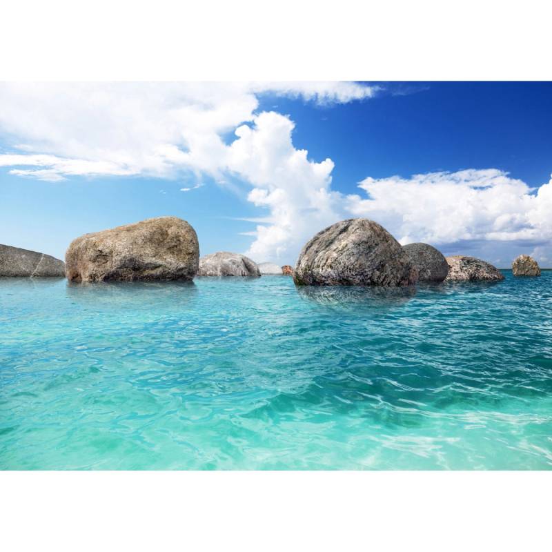 Sanders & Sanders Fototapete Meerblick Blau und Grün 360 x 254 cm 600382 von Sanders & Sanders