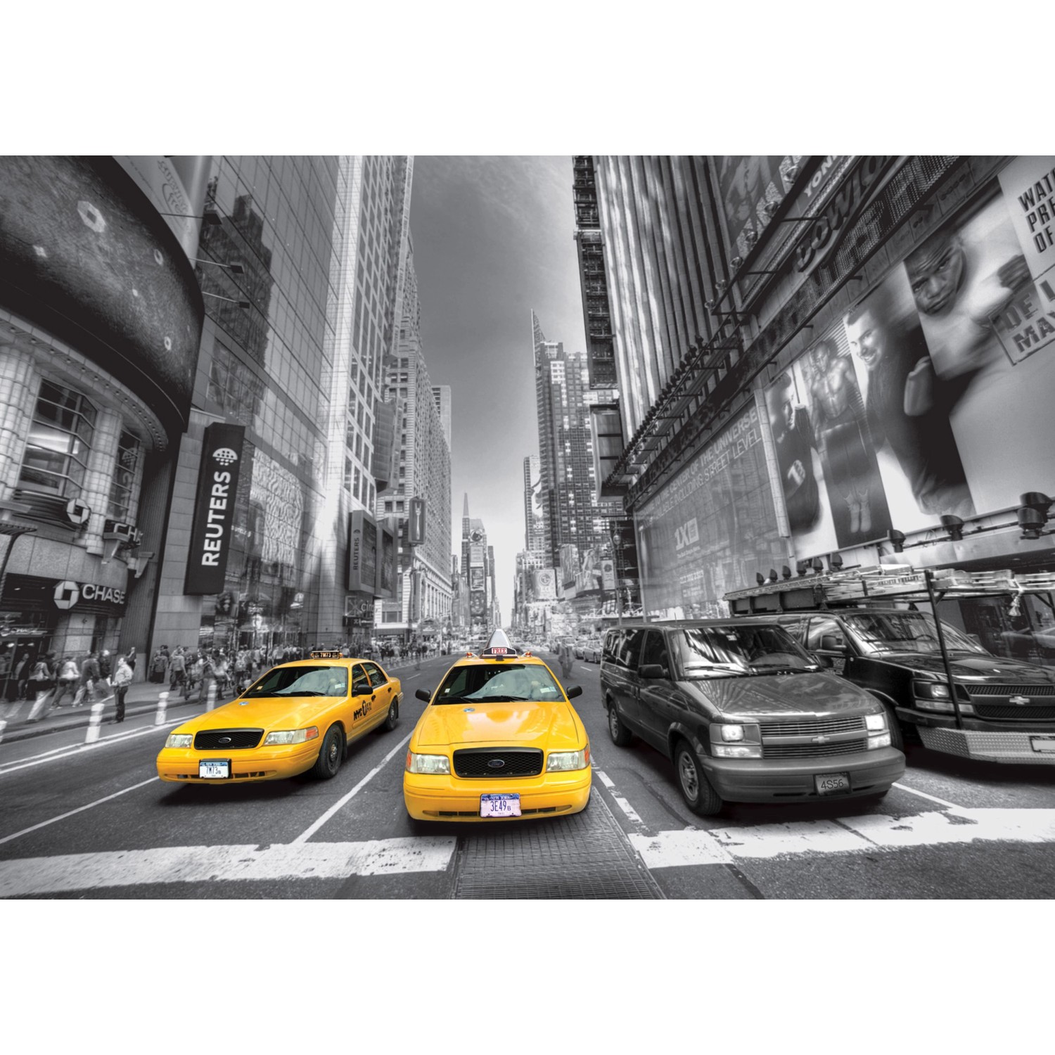 Sanders & Sanders Fototapete New York Grau und Blau 360 x 254 cm 600389 von Sanders & Sanders