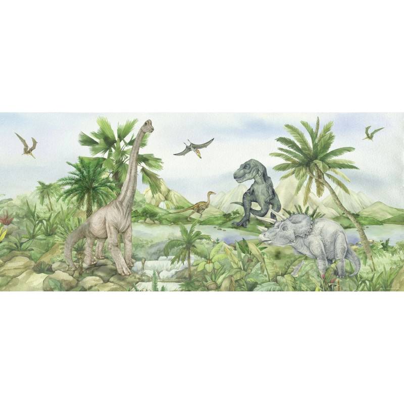 Sanders & Sanders Poster Dinosaurier Grün 0.75 x 1.7 m 601264 von Sanders & Sanders