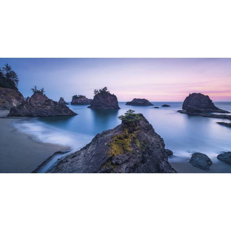Sanders & Sanders Poster Landschaft Blau und Grau 200 x 100 cm 612550 von Sanders & Sanders