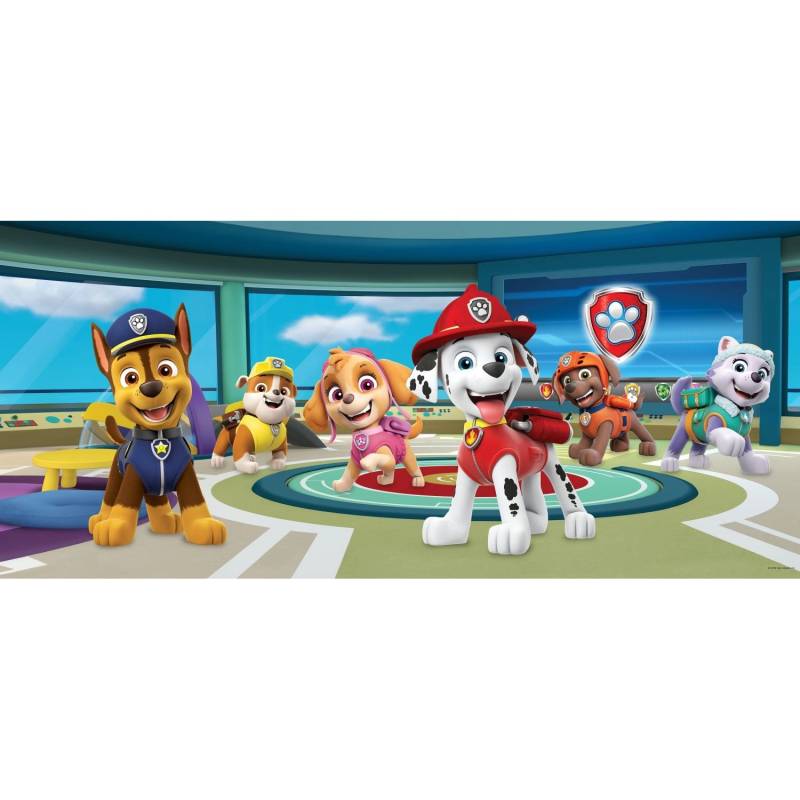 Sanders & Sanders Poster Paw Patrol Blau Grün und Rot 1.7 x 0.75 m 601276 von Sanders & Sanders