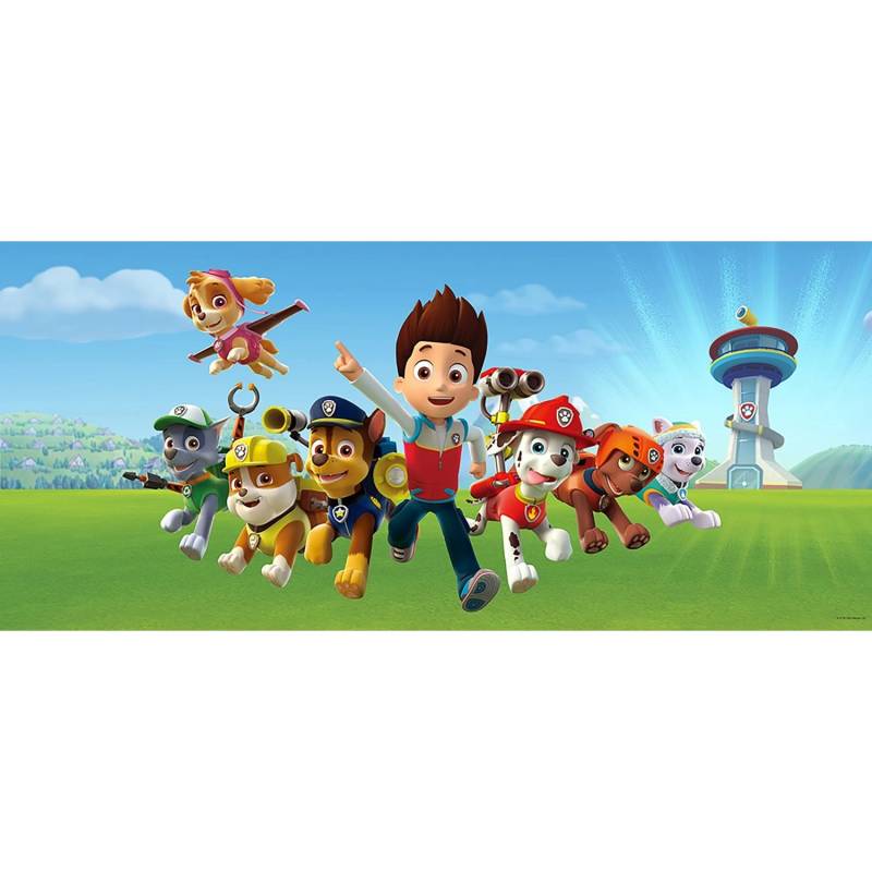 Sanders & Sanders Poster Paw Patrol Blau und Grün 1.7 x 0.75 m 601275 von Sanders & Sanders