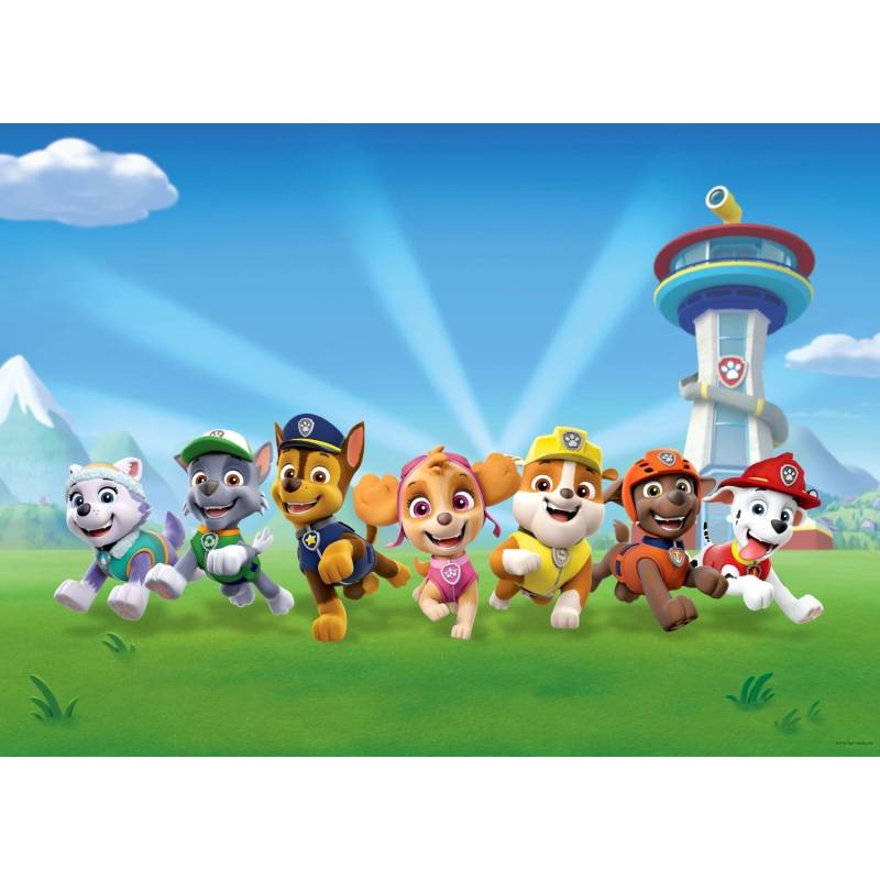 Sanders & Sanders Poster Paw Patrol Blau und Grün 160 x 110 cm 600674 von Sanders & Sanders