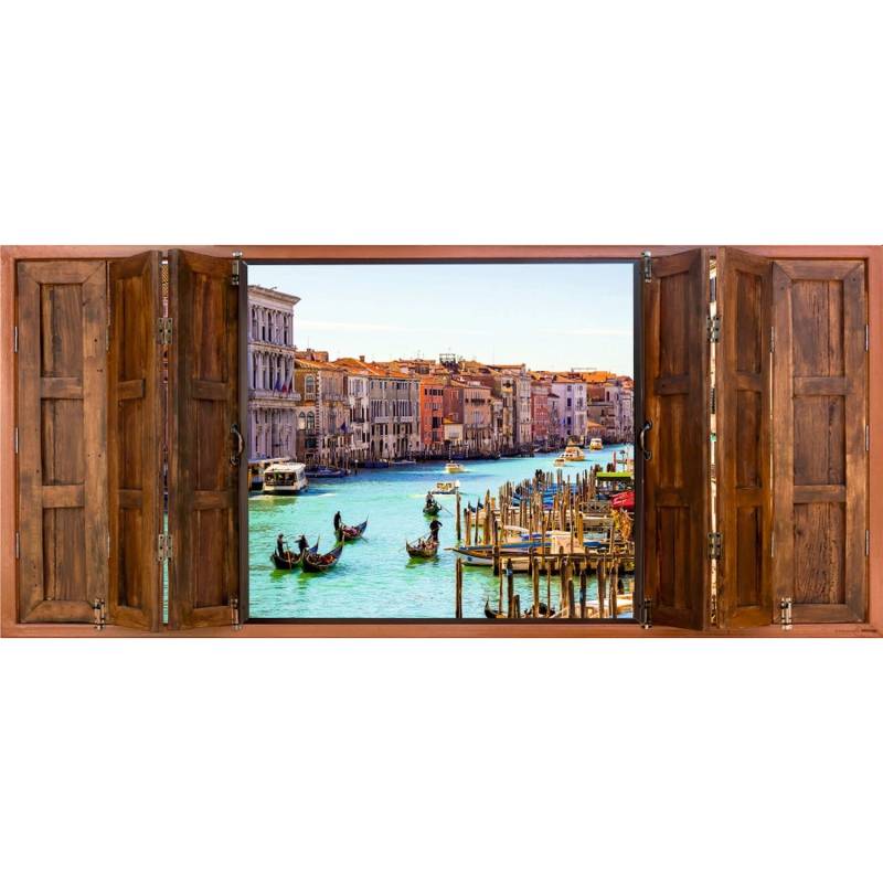 Sanders & Sanders Poster Venedig Braun und Blau 202 x 90 cm 600939 von Sanders & Sanders