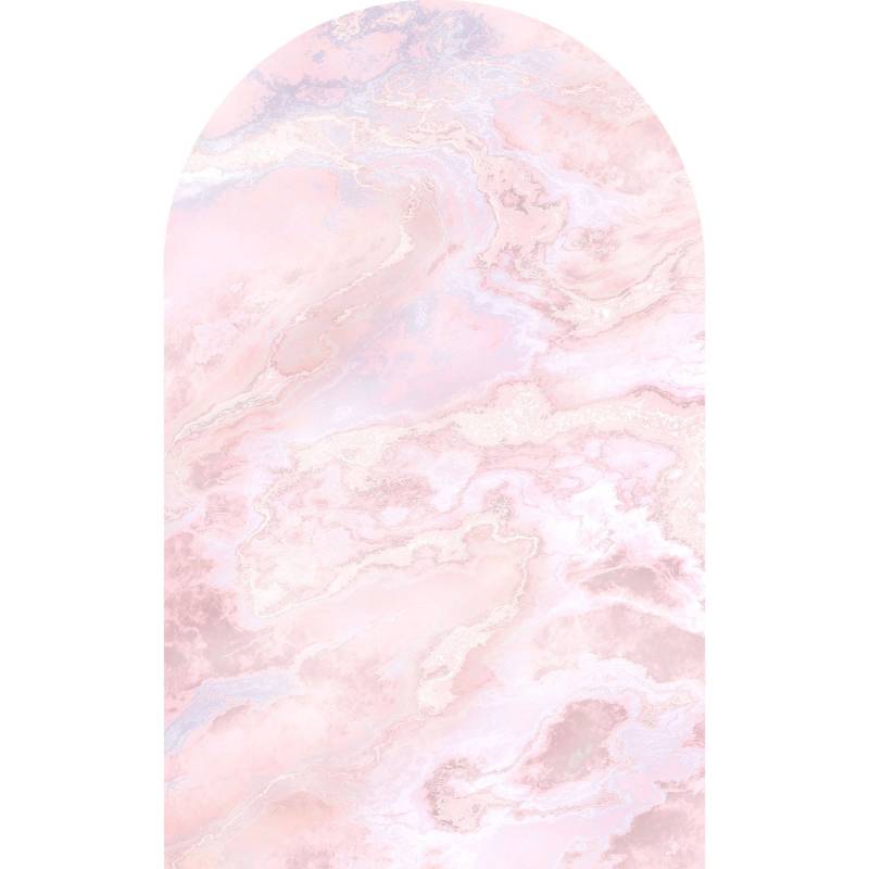 Sanders & Sanders Selbstklebende Runde Tapete Marmor Rosa 127 x 200 cm 611745 von Sanders & Sanders