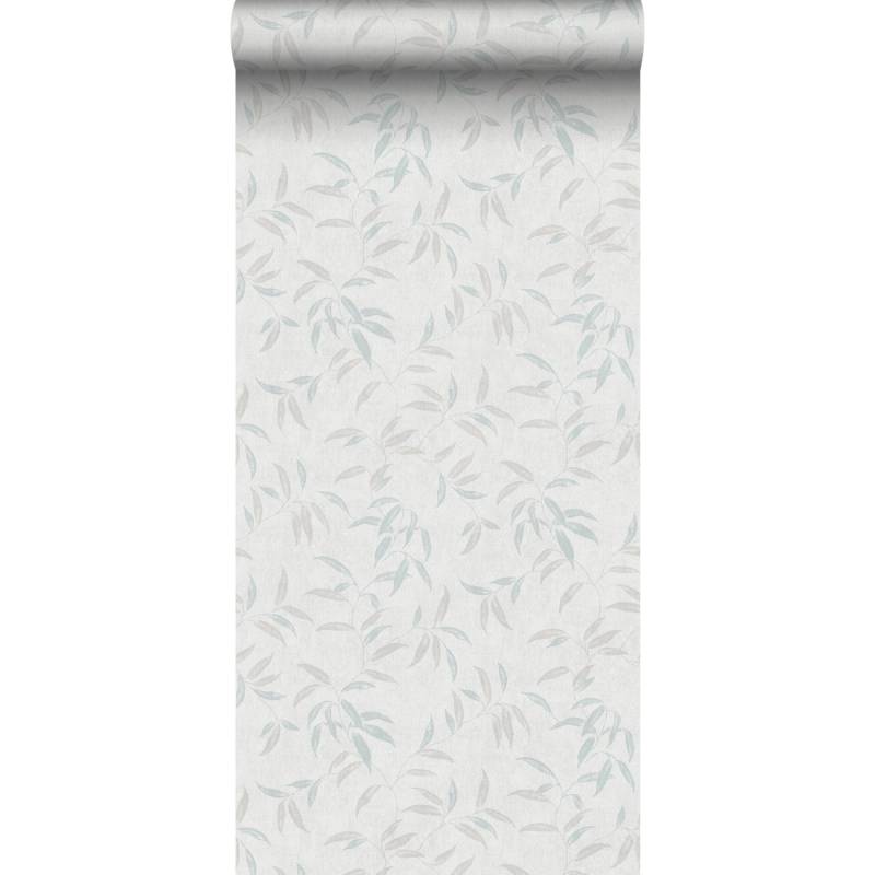 Sanders & Sanders Tapete Blätter Graublau 53 Cm X 10 M - 640234 von Sanders & Sanders