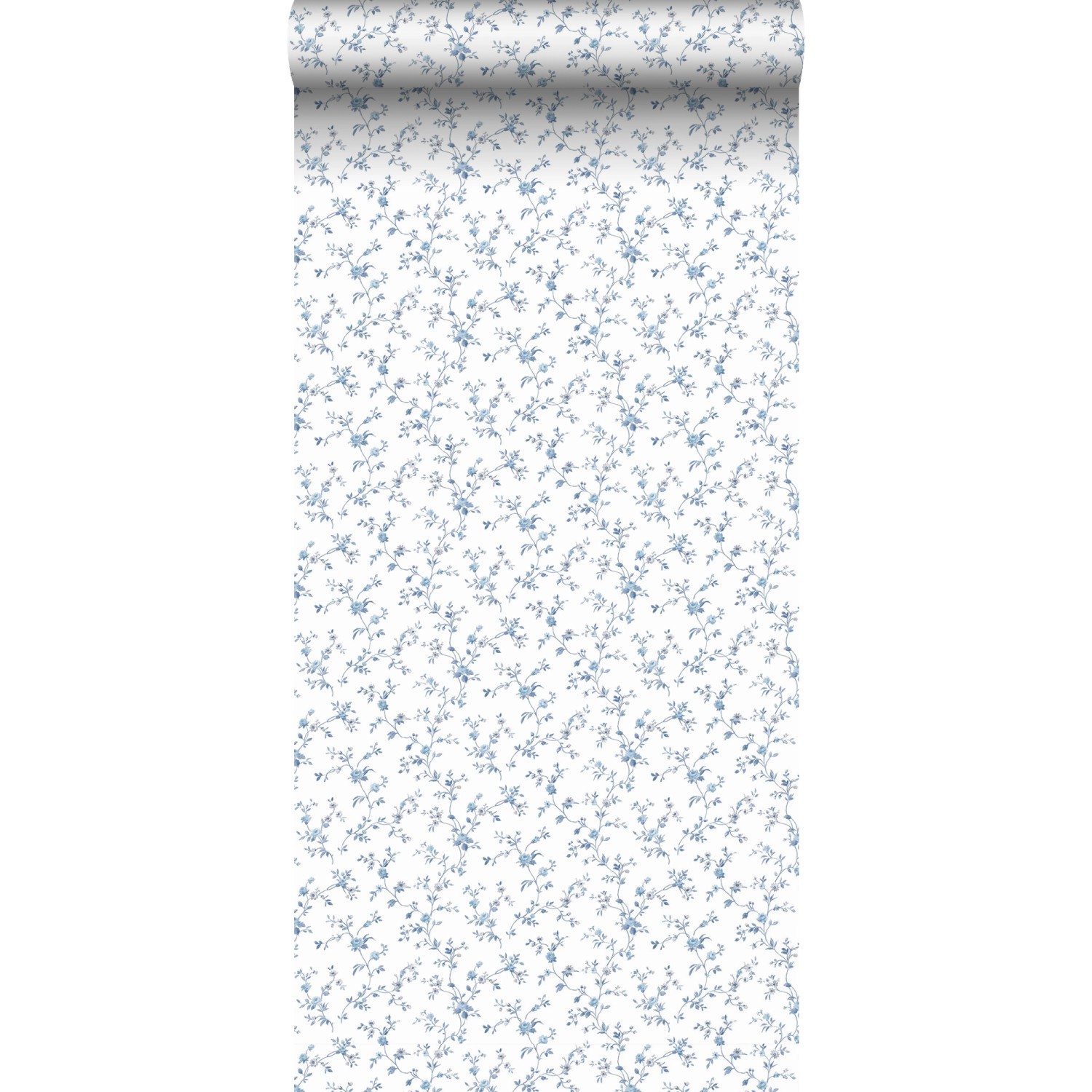 Sanders & Sanders Tapete Blumen Blau Und Weiß 53 Cm X 10 M 640407 von Sanders & Sanders