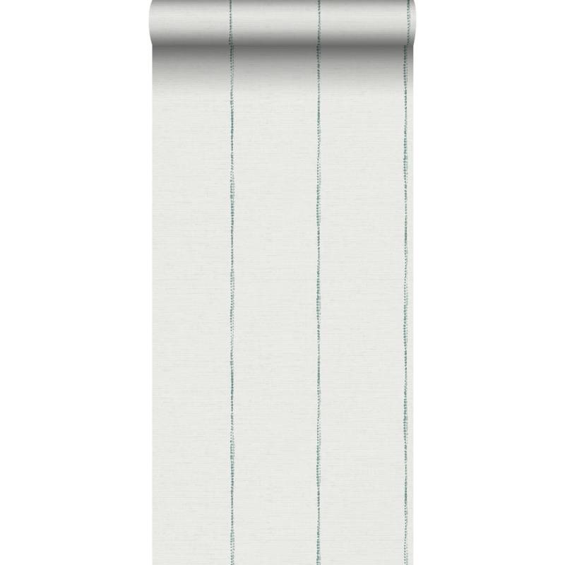 Sanders & Sanders Tapete Gemalte Streifen Blaugrün Und Weiß 53 Cm X 1005 M 640763 von Sanders & Sanders