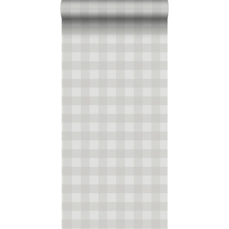 Sanders & Sanders Tapete Karomuster Grau 53 cm x 10.05 m von Sanders & Sanders