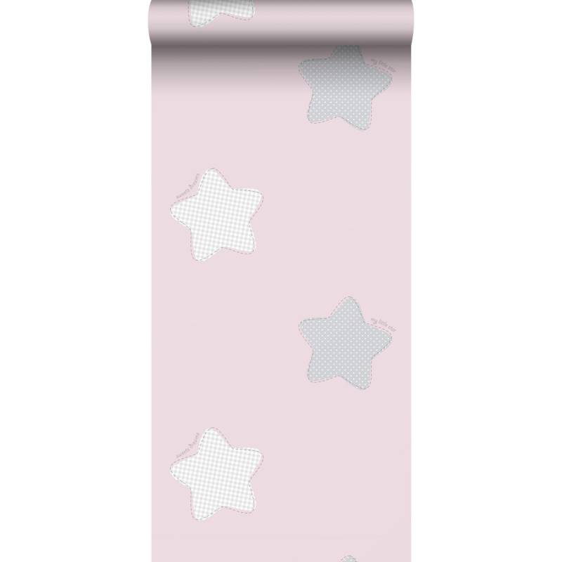 Sanders & Sanders Tapete Sterne Rosa Und Grau 53 Cm X 10 M 640567 von Sanders & Sanders