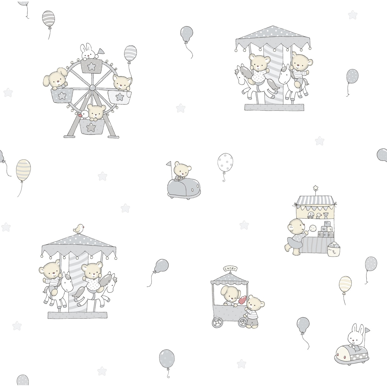 Sanders & Sanders Tapete Tiere Grau Und Weiß 53 Cm X 10 M - 640555 Sanders & Sanders Tapete Tiere Grau Und Weiß 53 Cm X 10 M - 640555 von Sanders & Sanders