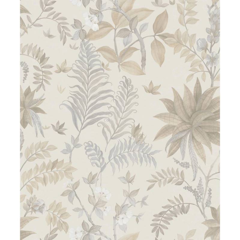 Sanders & Sanders Tapete Tropische Blätter Beige Und Grau 53 Cm X 1005 M - 640724 von Sanders & Sanders