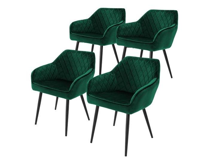 ML-Design 4er-Set Esszimmerstühle Sanders Samt grün Samt 57x53x64 cm NADUVI ML-Design 4er-Set Esszimmerstühle Sanders Samt grün Samt 57x53x64 cm NADUVI von Sanders