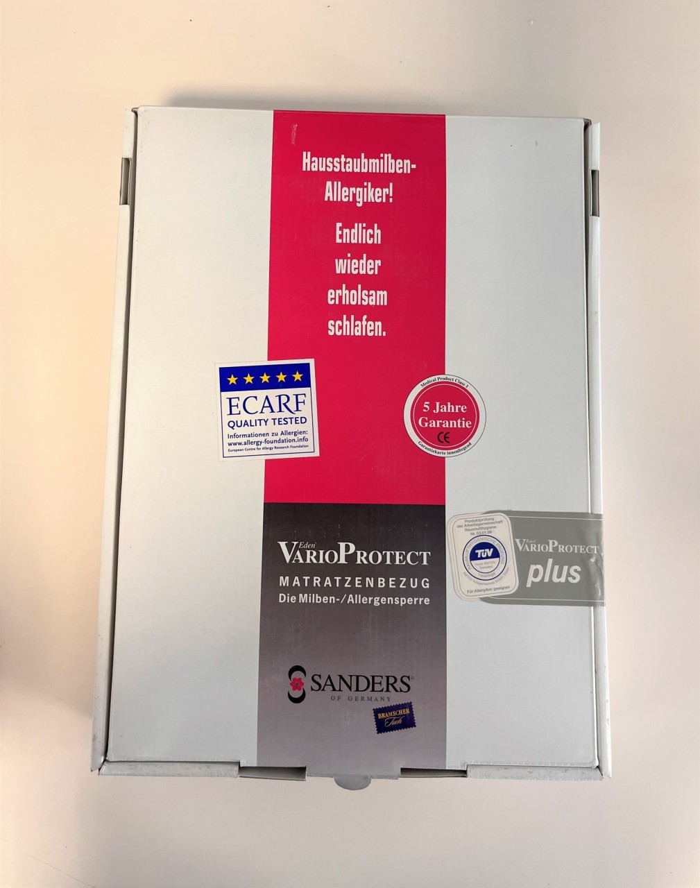 VarioProtect PLUS Allergiebezug Matratzenbezug milbendicht Encasing 160x200 von Sanders