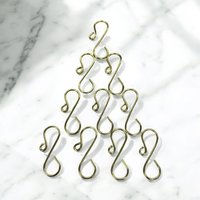 1, 25 Zoll Lange, Goldfarbene Ornament Haken Aus 16-Gauge Draht von SandersCraftsShop