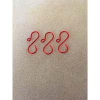 Handgemachte Mini Rote Ornament Haken 18G Draht 2, 5cm Lang von SandersCraftsShop