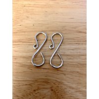 Handgemachte Silber Ornament Haken 3, 2 cm Silber 16G Draht | Heavyduty von SandersCraftsShop