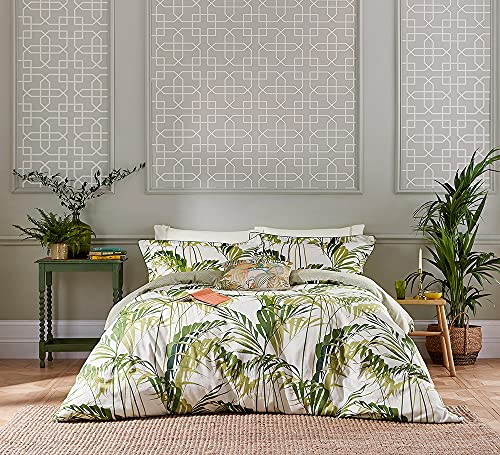 Palmenhaus-Bettbezug, D/B, botanisches Grün von Sanderson