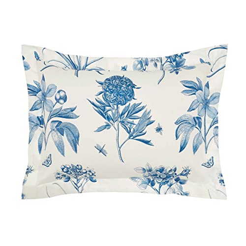 Sanderson Ätzungen & Rosen Kissenbezug Oxford China, Blau von Sanderson