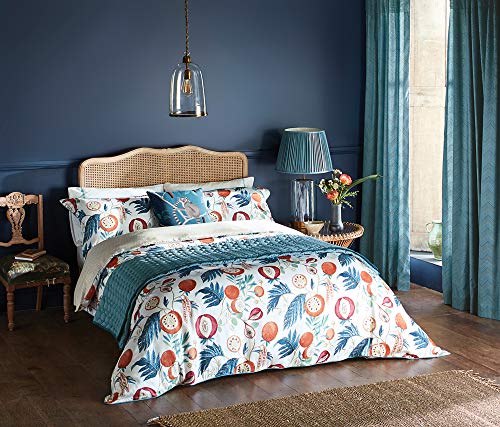 Sanderson Jackfruit Bettbezug, Indigo, Doppelbett von Sanderson