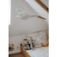 Kinderzimmer Mobile | Storch Schwan Kinderzimmerdeko Geburt Geschenk Hebamme Personalisiert Name Kissen Hängedeko Kinder Kinderzimmer Mobile | Storch Schwan Kinderzimmerdeko Geburt Geschenk Hebamme Personalisiert Name Kissen Hängedeko Kinder von SandfuchsDesign