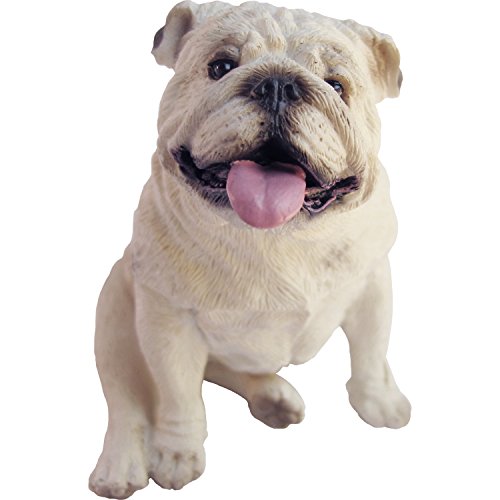 Sandicast Bulldoggen-Skulptur, groß, Weiß weiße Bulldogge Small Size von Sandicast