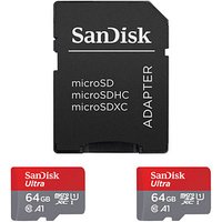 2 SanDisk Speicherkarten microSDXC Ultra 64 GB 2 SanDisk Speicherkarten microSDXC Ultra 64 GB von Sandisk