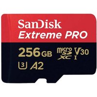 SanDisk Extreme PRO microSDXC-Karte 256GB Class 10 UHS-I stoßsicher, Wasserdicht von Sandisk
