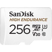 SanDisk High Endurance Monitoring miniSDXC-Karte 256GB Class 10, UHS-I, UHS-Class 3, v30 Video Speed von Sandisk