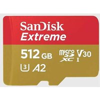 SanDisk Extreme microSDHC-Karte 512GB Class 10 UHS-I stoßsicher, Wasserdicht SanDisk Extreme microSDHC-Karte 512GB Class 10 UHS-I stoßsicher, Wasserdicht von Sandisk
