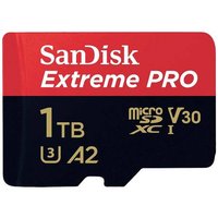 SanDisk Extreme PRO microSDXC-Karte 1TB Class 10, UHS-I, v30 Video Speed Class stoßsicher, Wasserdi SanDisk Extreme PRO microSDXC-Karte 1TB Class 10, UHS-I, v30 Video Speed Class stoßsicher, Wasserdi von Sandisk