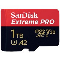 SanDisk Extreme PRO microSDXC-Karte 1TB Class 10, UHS-I, v30 Video Speed Class stoßsicher, Wasserdi von Sandisk