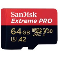 SanDisk Extreme PRO microSDXC-Karte 64GB Class 10 UHS-I stoßsicher, Wasserdicht von Sandisk