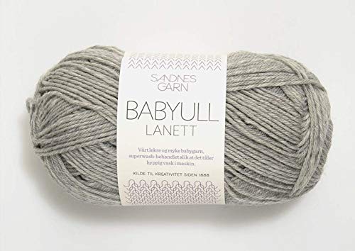 Babyull Lanett col.1032 light grey mottled ca.175 m 50 g von Sandnes Garn