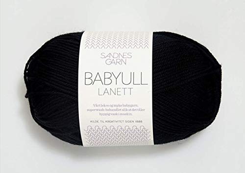 Babyull Lanett col.1099 black ca.175 m 50 g von Sandnes Garn