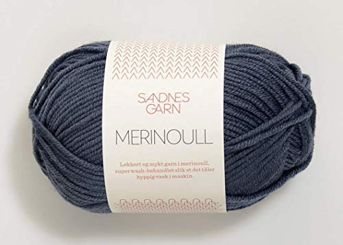 Merinoull col.6071 blue grey ca.105 m 50 g von Sandnes Garn